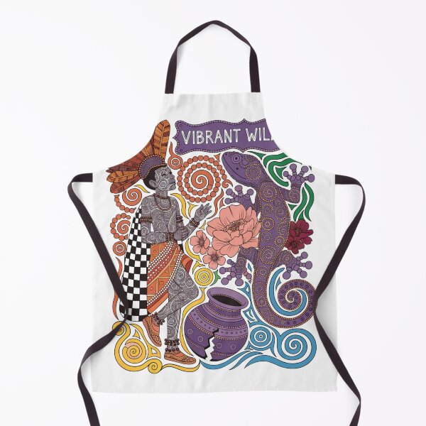 Item preview, boy with a lizard in the style of aboriginal art designed and sold by Stellar Geometry.