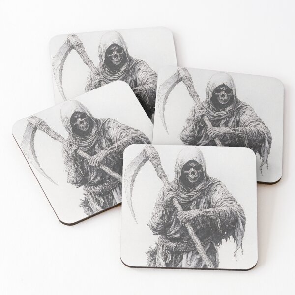 Item preview, Grim Reaper Realistic Wolf pencil drawing  designed and sold by Pencil-Art.