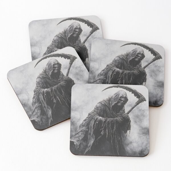 Item preview, Grim Reaper Realistic Wolf pencil drawing  designed and sold by Pencil-Art.