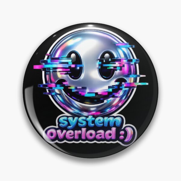 Item preview, System Overload Glitch Smiley Y2K  designed and sold by jgvisualarts.