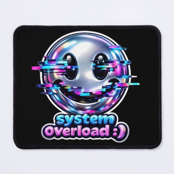 Item preview, System Overload Glitch Smiley Y2K  designed and sold by jgvisualarts.