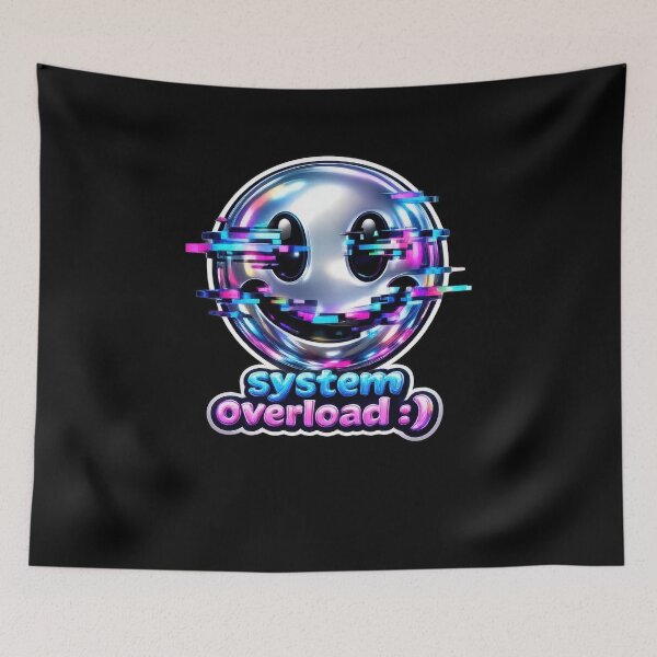 Item preview, System Overload Glitch Smiley Y2K  designed and sold by jgvisualarts.