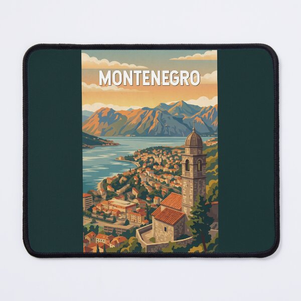 Item preview, Montenegro Illustration Travel Art Vintage designed and sold by KrisSidDesigns.