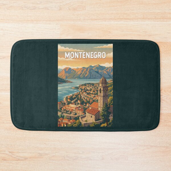 Item preview, Montenegro Illustration Travel Art Vintage designed and sold by KrisSidDesigns.