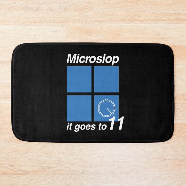 Item preview, Microslop Windows 11 - It Goes To 11 (White Text) designed and sold by ClownshoesOffic.