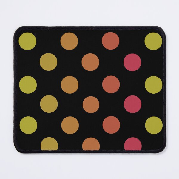 Item preview, Colorful Polka dots on gold on black designed and sold by MarySchwindt.