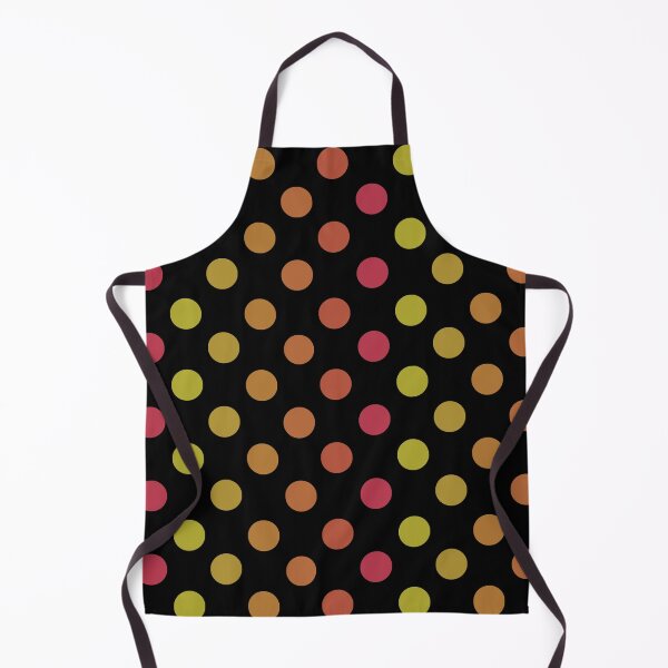Item preview, Colorful Polka dots on gold on black designed and sold by MarySchwindt.