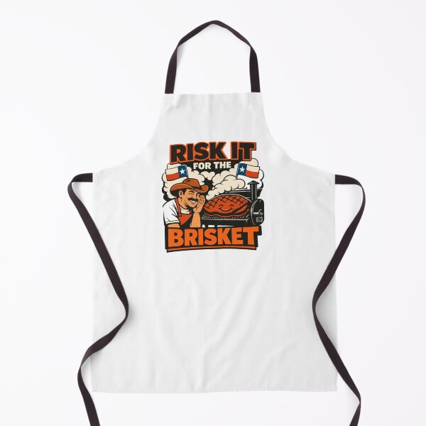 Item preview, Risk It For The Brisket Texas BBQ Cowboy Design designed and sold by Mikoff04-arts.