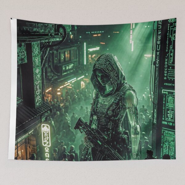 Item preview, The Watcher - Cyberpunk Sci Fi Art concept designed and sold by Delerat7.