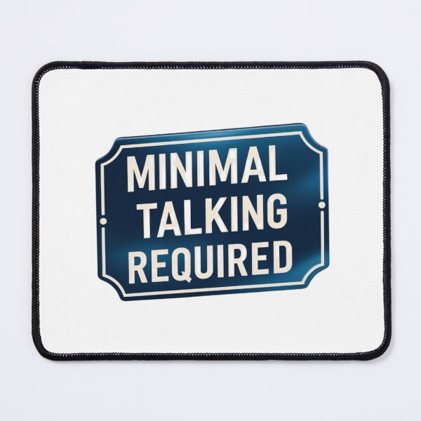 Item preview, Minimal Talking Required – Introvert Badge Shirt designed and sold by ElsterCreative.