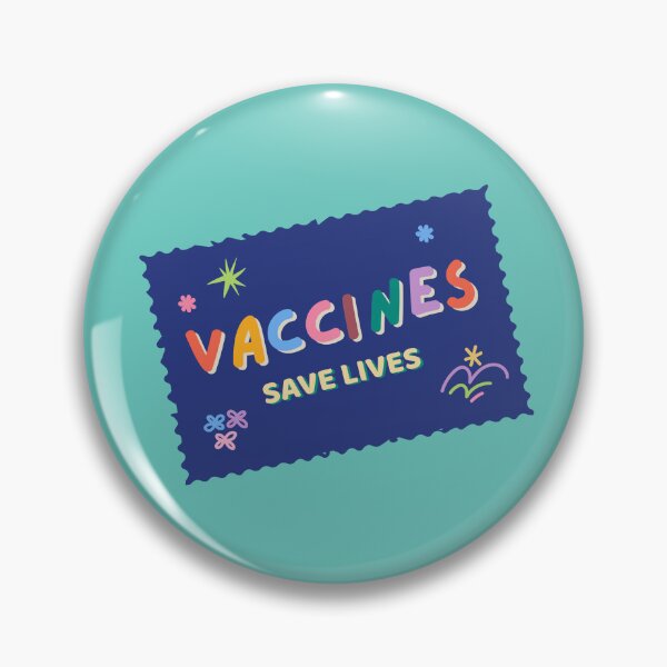 Item preview, Vaccines Save Lives Stamp designed and sold by Clustered Cocci.