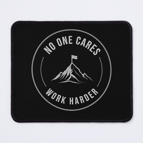 Item preview, NO ONE CARES WORK HARDER Minimal Motivational Circle Design designed and sold by apex.vibe.