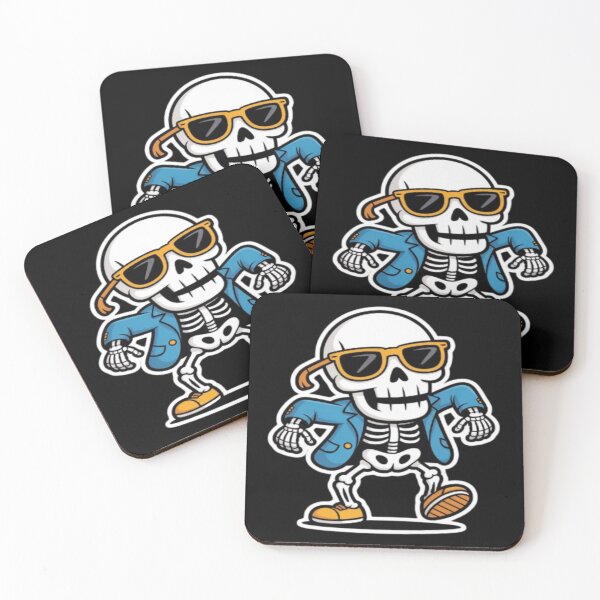 Item preview, Cool Skeleton in Jacket and Sunglasses Kawaii designed and sold by DailySparks.