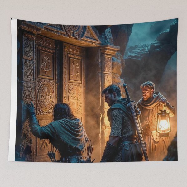 Item preview, Adventurers at the Door - Dark Fantasy RPG Art concept designed and sold by Delerat7.