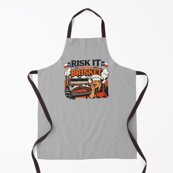 Item preview, Risk It For The Brisket Texas BBQ Chef Smoker Design designed and sold by Mikoff04-arts.