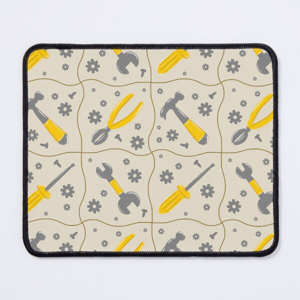 Item preview, Beige builder tools toolbox construction repeat seamless pattern designed and sold by TipsyTauroDesigns.