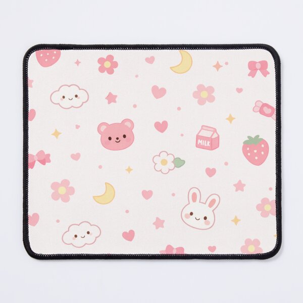 Item preview, Pink Bear Bunny and Strawberry Pattern designed and sold by ByJuju.