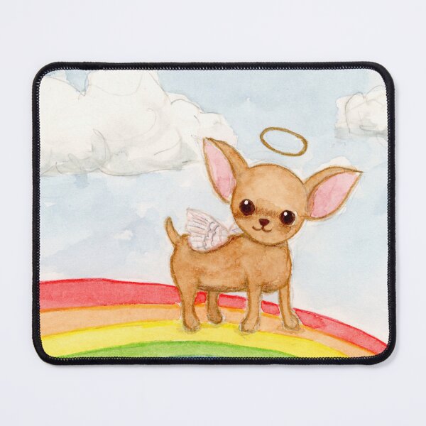 Item preview, Chihuahua angel on a rainbow designed and sold by Chihuahuapaintr.