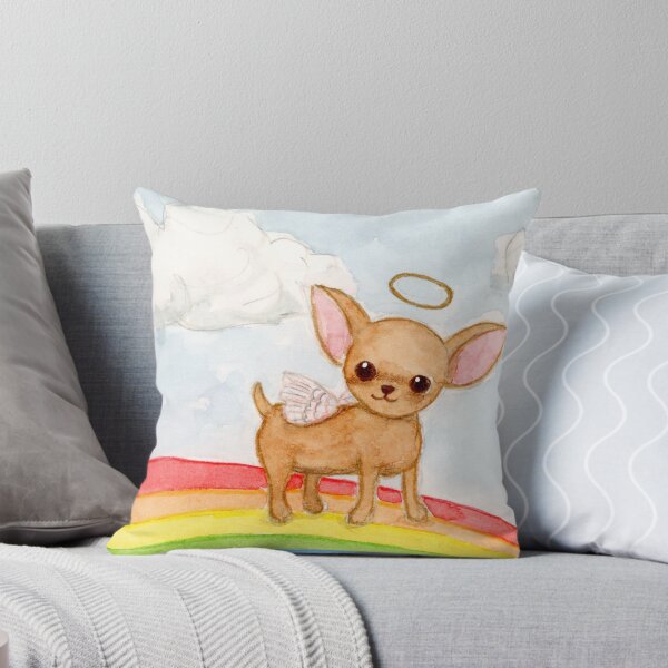 Item preview, Chihuahua angel on a rainbow designed and sold by Chihuahuapaintr.
