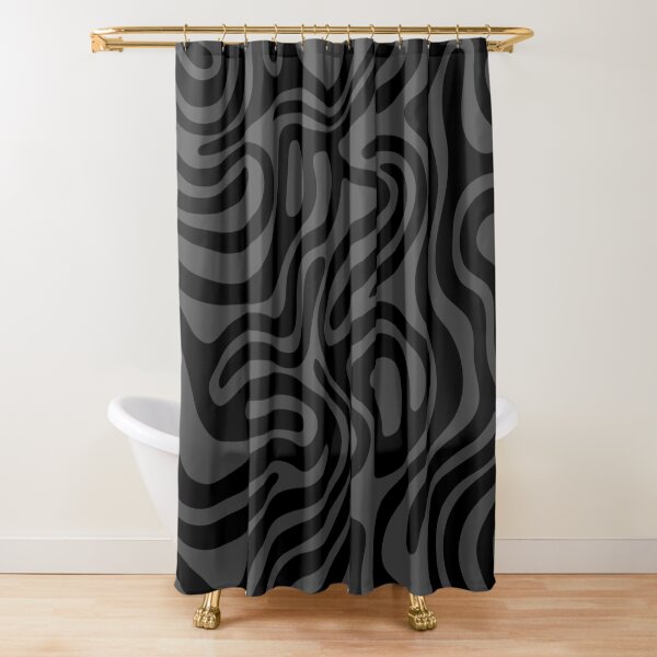 Item preview, Abstract wavy graphite and black designed and sold by Studio Vickn.
