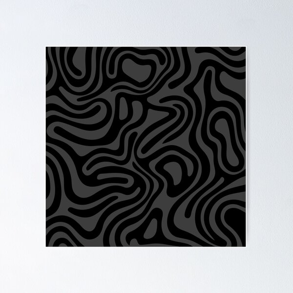 Item preview, Abstract wavy graphite and black designed and sold by Studio Vickn.