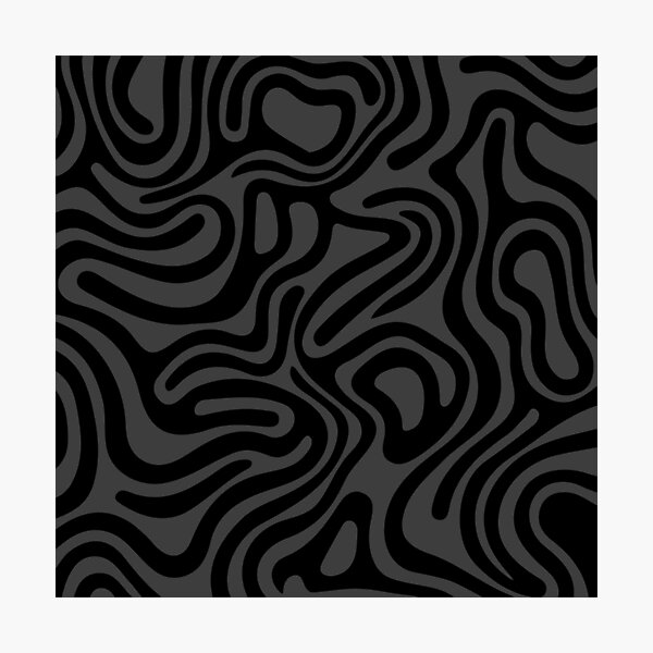 Item preview, Abstract wavy graphite and black designed and sold by Studio Vickn.