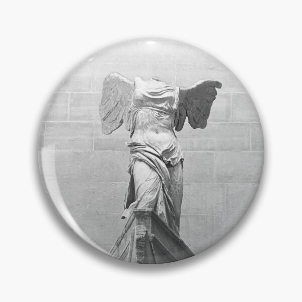 Item preview, The Winged Victory of Samothrace black and white photo Louvre designed and sold by Fun Art by J & G.