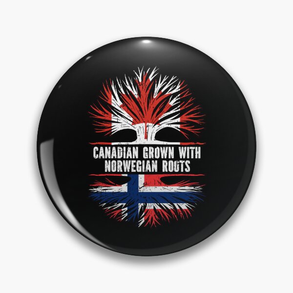 Item preview, Canadian Grown with Norwegian Roots Canada Flag designed and sold by CosmoKitsch.