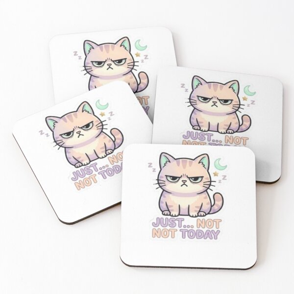 Item preview, Chaotic Energy: The "I Am Not Okay" Cat Sticker designed and sold by LaKevinDante.