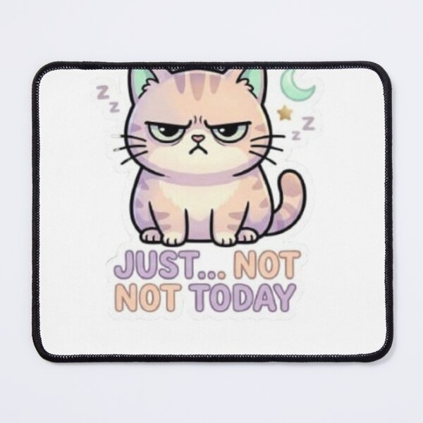 Item preview, Chaotic Energy: The "I Am Not Okay" Cat Sticker designed and sold by LaKevinDante.
