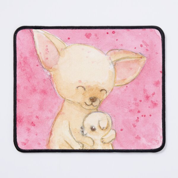 Item preview, Cuddling between a mother chihuahua and her puppy designed and sold by Chihuahuapaintr.