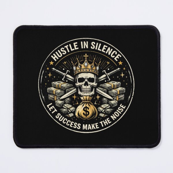 Item preview, Hustle In Silence Let Success Make The Noise Skull Money King Design designed and sold by apex.vibe.