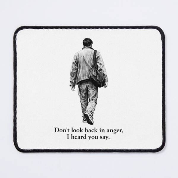 Item preview, Don't Look Back in Anger Oasis Lyrics Cool Man Walking Away Design designed and sold by Donsean22.