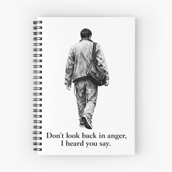 Item preview, Don't Look Back in Anger Oasis Lyrics Cool Man Walking Away Design designed and sold by Donsean22.