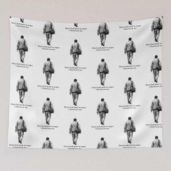 Item preview, Don't Look Back in Anger Oasis Lyrics Cool Man Walking Away Design designed and sold by Donsean22.