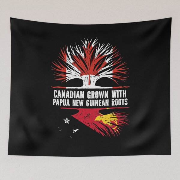 Item preview, Canadian Grown with Papua New Guinean Roots Canada Flag designed and sold by CosmoKitsch.