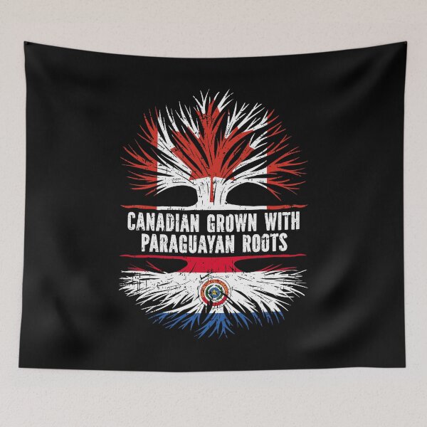 Item preview, Canadian Grown with Paraguayan Roots Canada Flag designed and sold by CosmoKitsch.