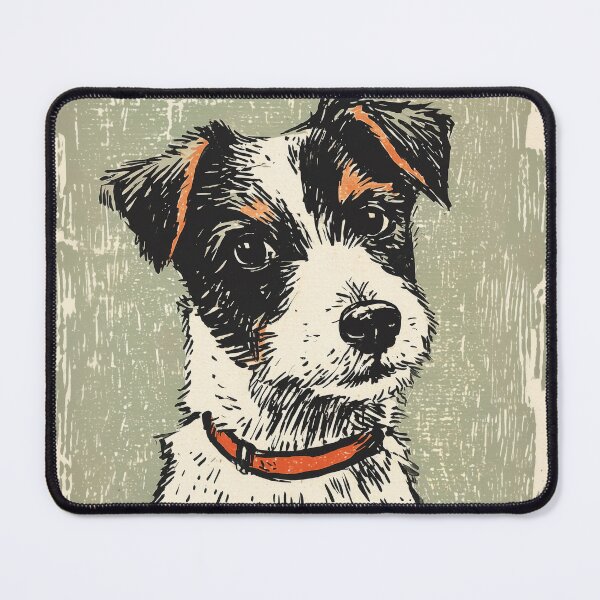 Item preview, Vintage Terrier Portrait Illustration designed and sold by Dusk Atelier.