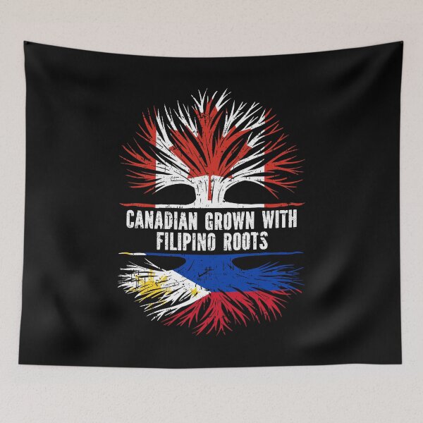 Item preview, Canadian Grown with FIlipino Roots Canada Flag designed and sold by CosmoKitsch.