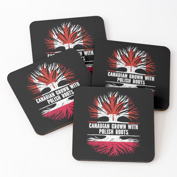 Item preview, Canadian Grown with Polish Roots Canada Flag designed and sold by CosmoKitsch.