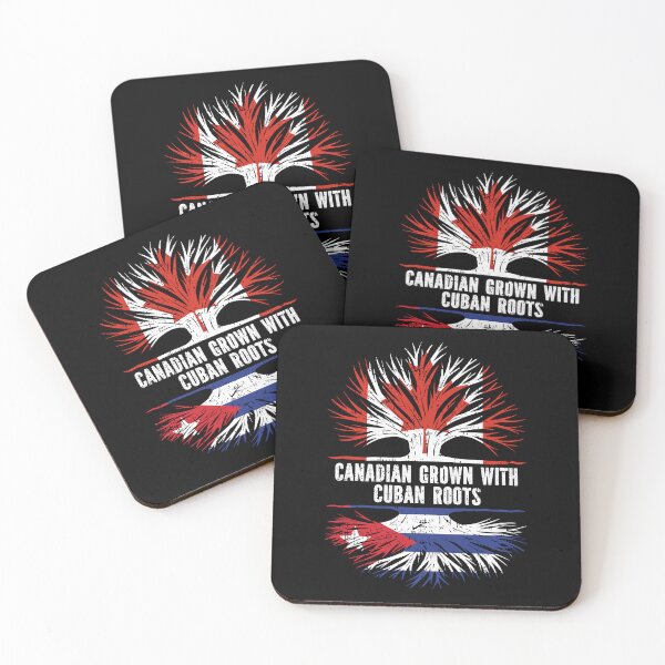 Item preview, Canadian Grown with Cuban Roots Canada Flag designed and sold by CosmoKitsch.