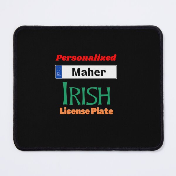 Item preview, Maher - Personalized Irish License Plate designed and sold by IrishPOD.