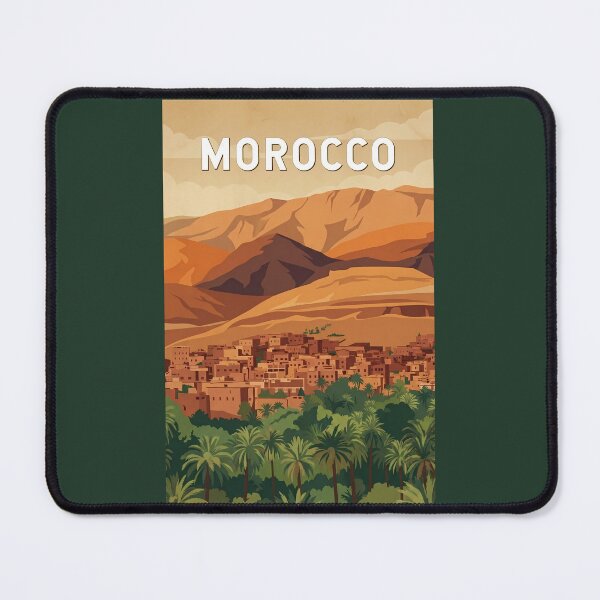 Item preview, Morocco Illustration Travel Art Vintage designed and sold by KrisSidDesigns.