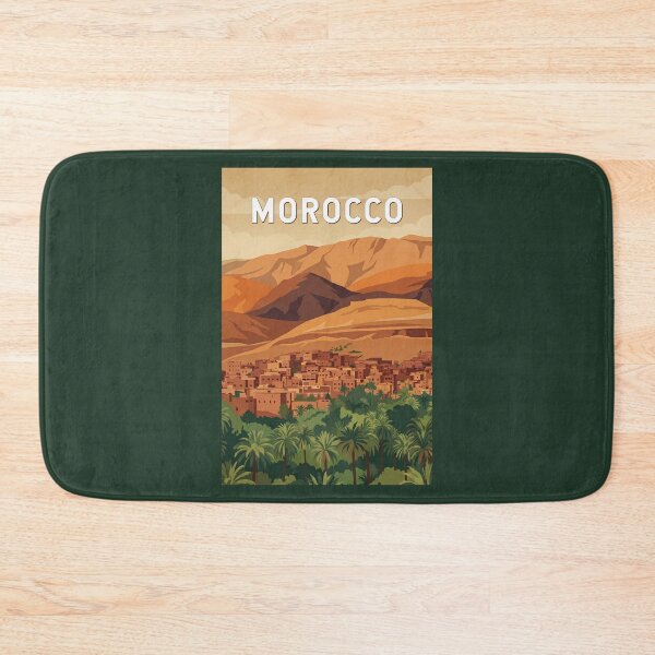 Item preview, Morocco Illustration Travel Art Vintage designed and sold by KrisSidDesigns.