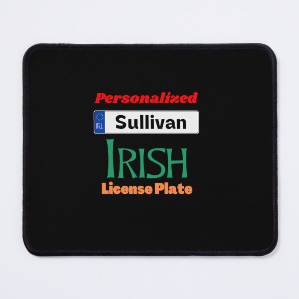 Item preview, Sullivan - Personalized Irish License Plate designed and sold by IrishPOD.