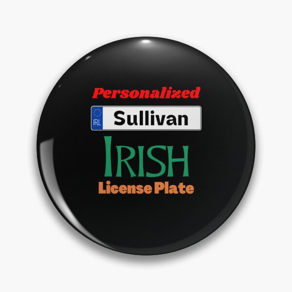 Artikelvorschau, Sullivan – Personalisiertes irisches Nummernschild entworfen und verkauft von IrishPOD.