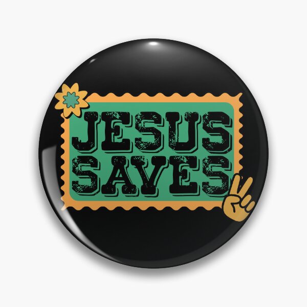 Item preview, Jesus Saves – Retro Vintage Christian Faith Design designed and sold by MoriaStore.