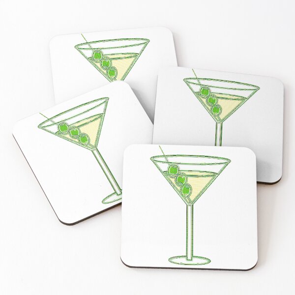Item preview, Retro Martini Sticker designed and sold by clubrosie.