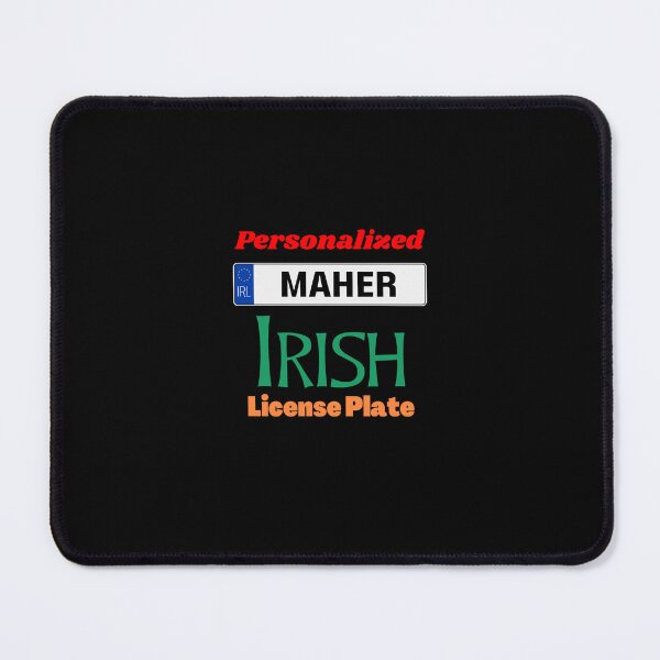 Item preview, Maher - Personalized Irish License Plate Capital Letters designed and sold by IrishPOD.