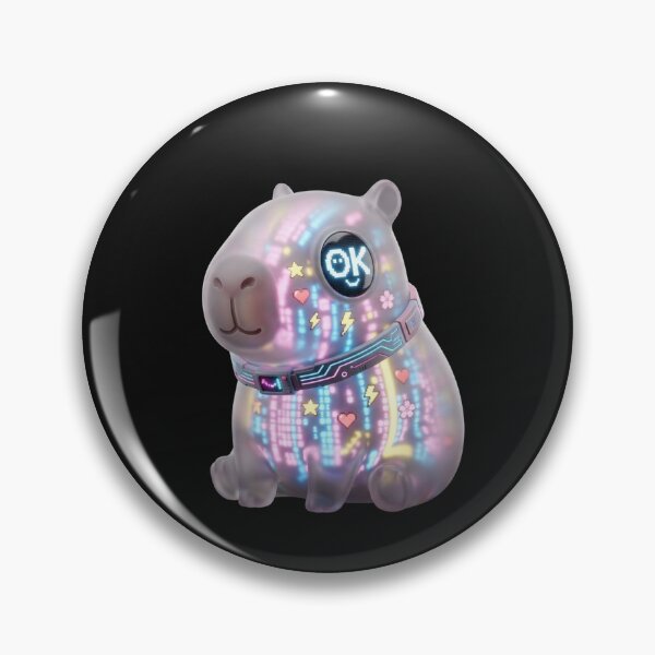 Item preview, Cyber Capybara OK - Neon Gaming Aesthetic designed and sold by SlawOnly.
